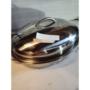 Stainless Steel Roasting Pan 18"X12"X2.5" Unbranded (1115)